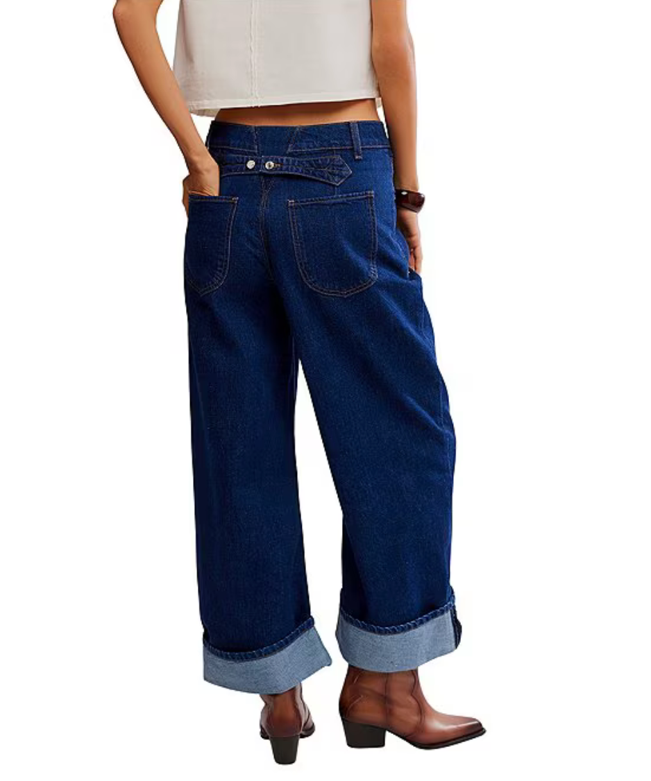 Alia Mid Rise Wide Leg Denim