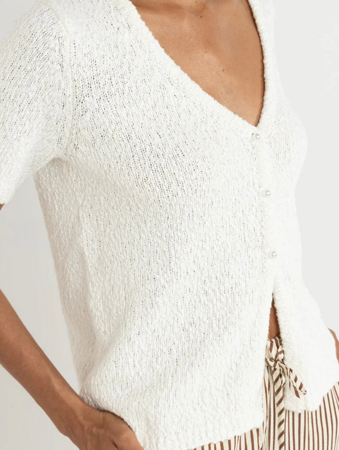 Adele Short Sleeve Knit Cardigan
