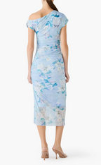 Gracelyn Floral Rouched Midi Dress