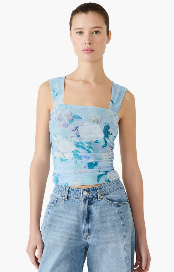 Rory Floral Square Neck Top
