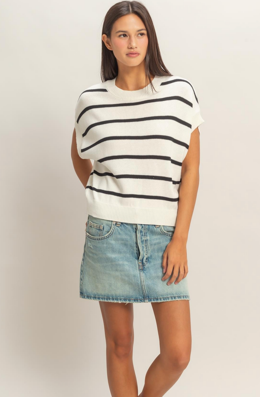 Seaside Stripe Knit Top