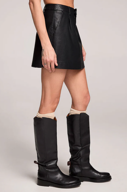 Morgan Faux Leather Mini Skirt
