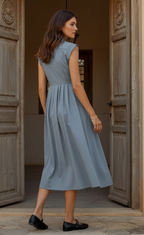 Linden Sleeveless Shirtdress