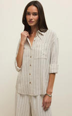 Alfie Striped Button Up