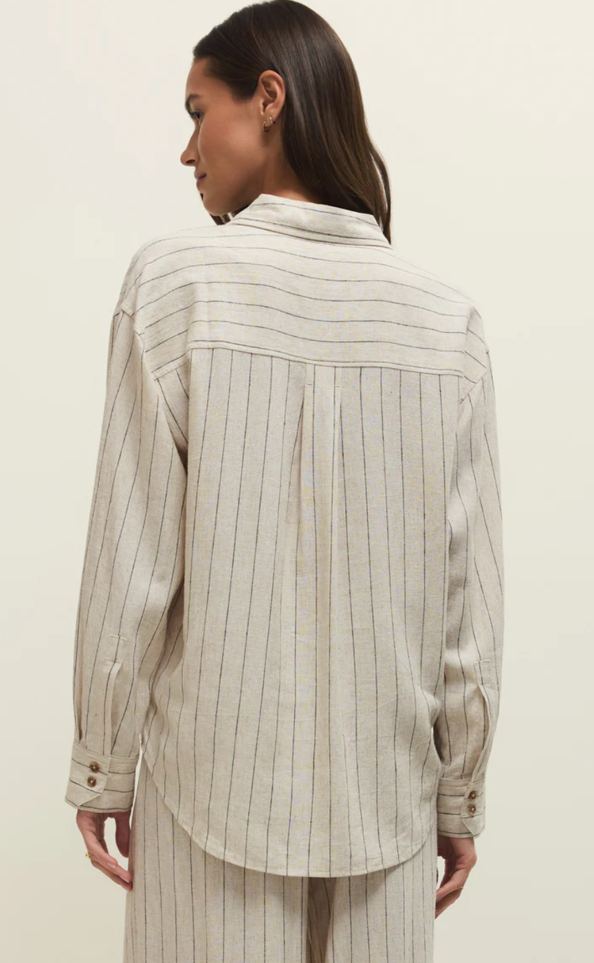 Alfie Striped Button Up
