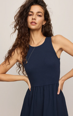 Charlotte Rib Midi Dress