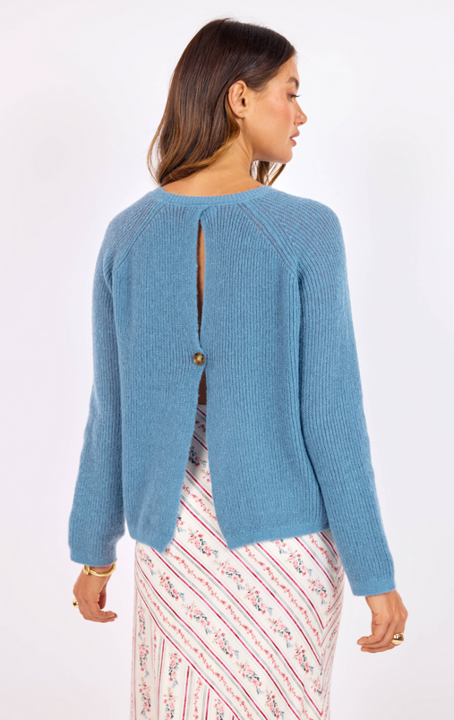 Fountain Open Back Sweater