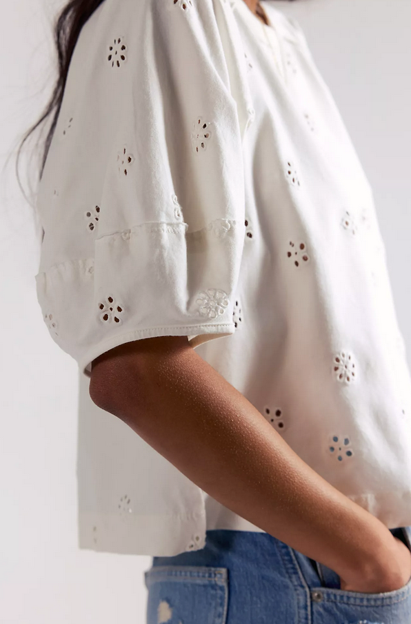 Jessie Eyelet Tee