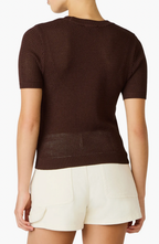 Blakeleee Open Stitch Short Sleeve Sweater