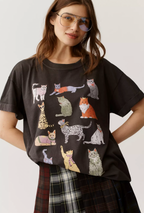 Cat Graphic Tee