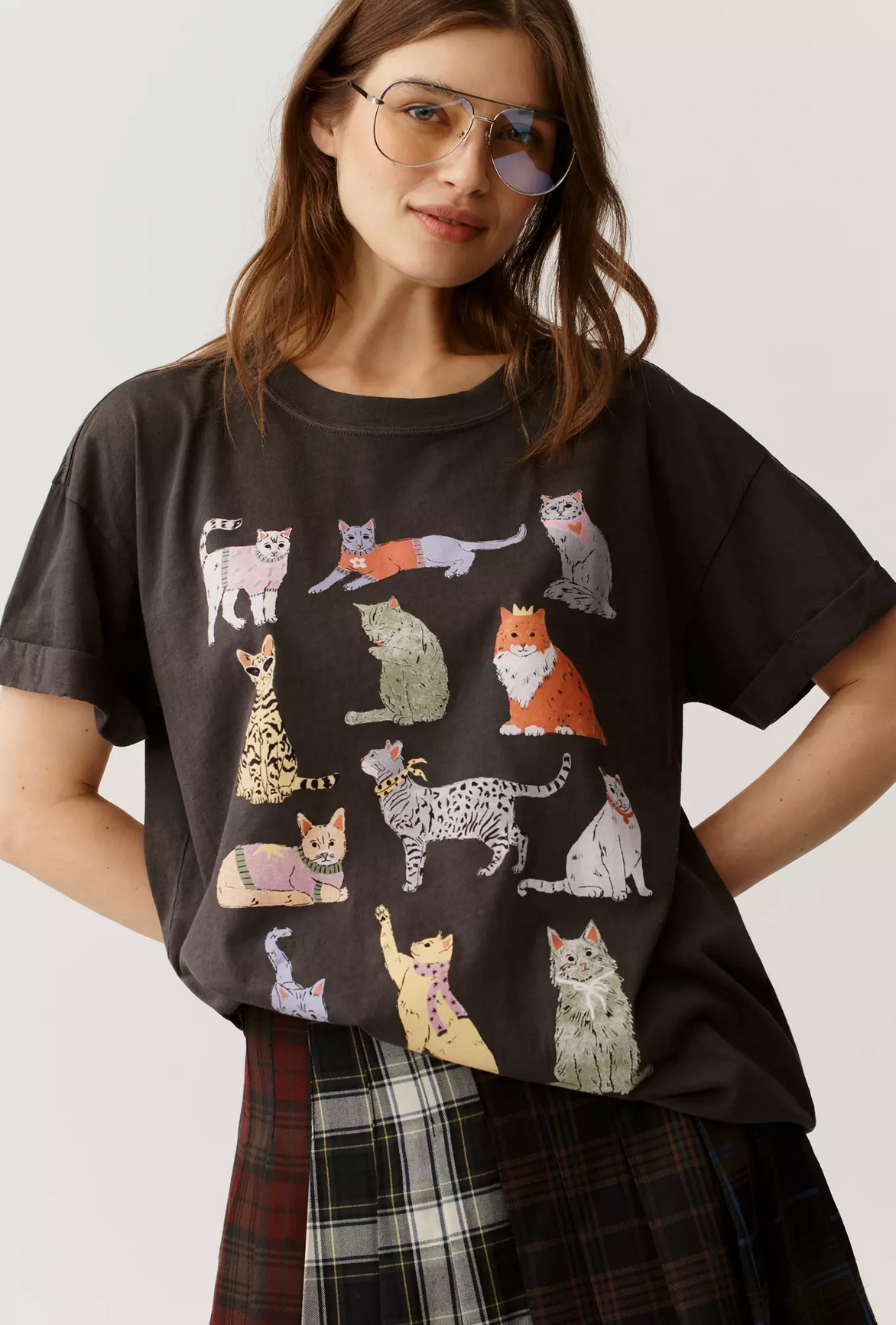 Cat Graphic Tee