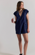 Free Fall Denim Romper