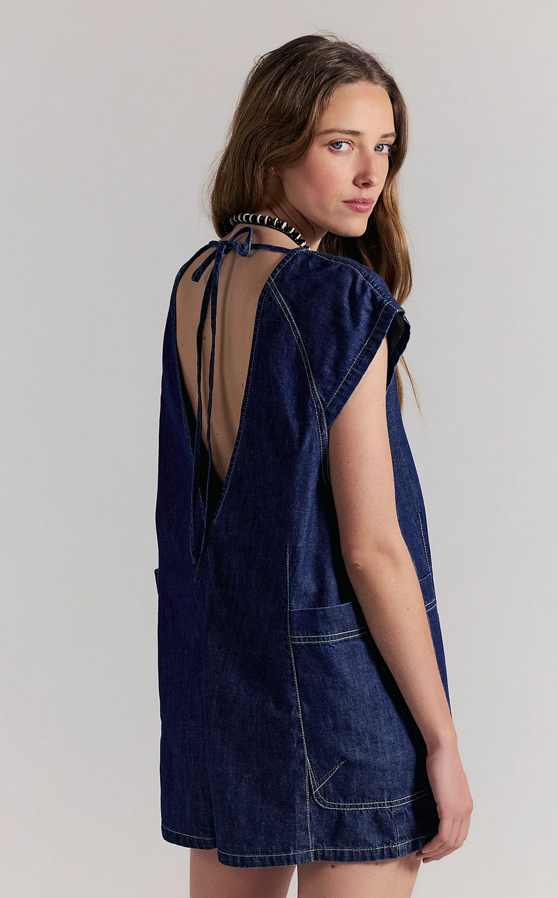 Free People Free Fall Denim Romper XS / Deep Blue Free People Free Fall Denim Romper XS / Deep Blue