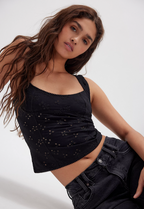 Full Bloom Eyelet Cami