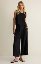 Sloane Linen Cropped Tank