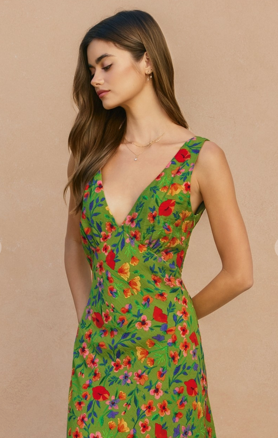 Meadow Bloom Midi Dress
