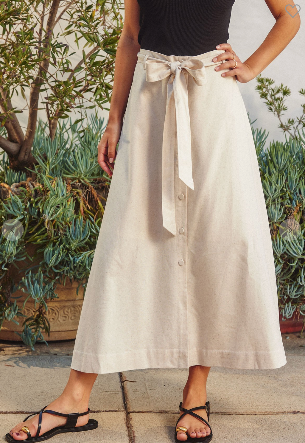 Heaven Sent Linen Blend Skirt