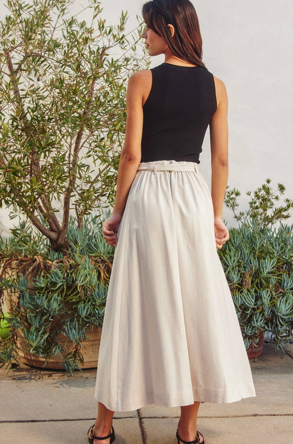 Heaven Sent Linen Blend Skirt