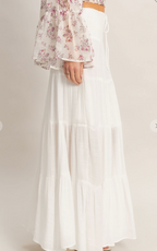 Whispering Willow Tiered Maxi Skirt