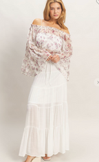 Whispering Willow Tiered Maxi Skirt