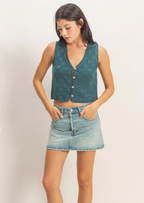 Harbor Knit Button Vest