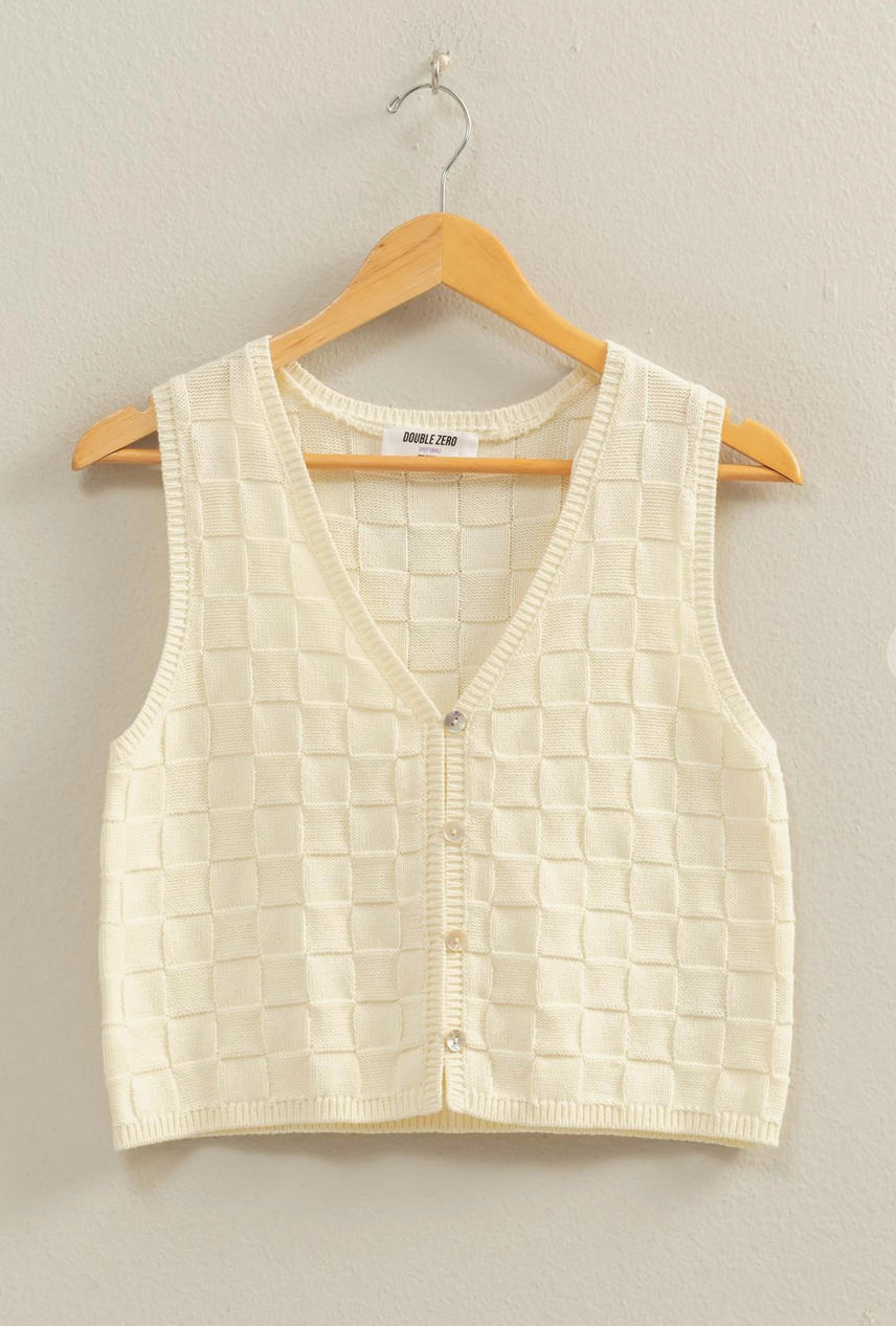 Harbor Knit Button Vest