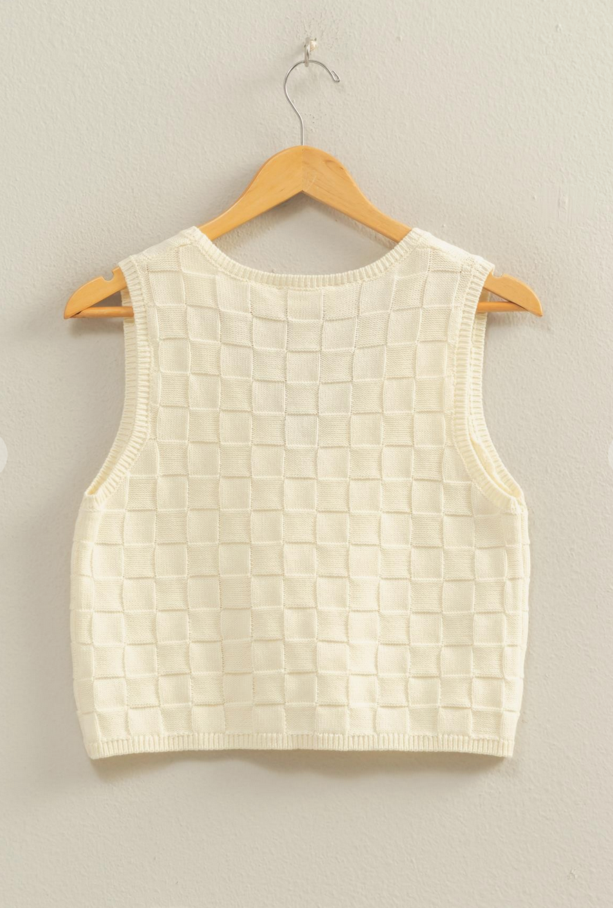 Harbor Knit Button Vest