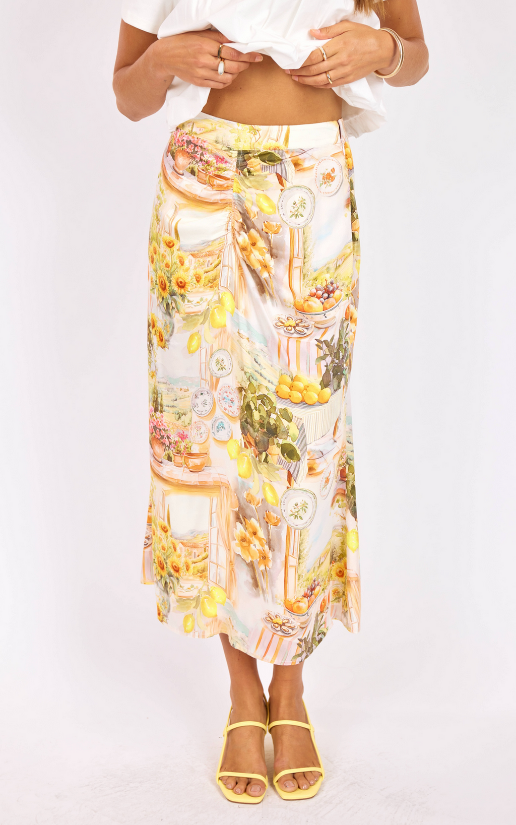Lemoncello Midi Skirt