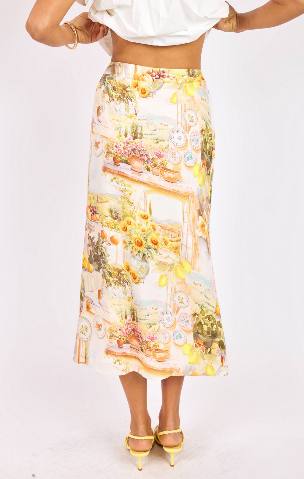 Lemoncello Midi Skirt