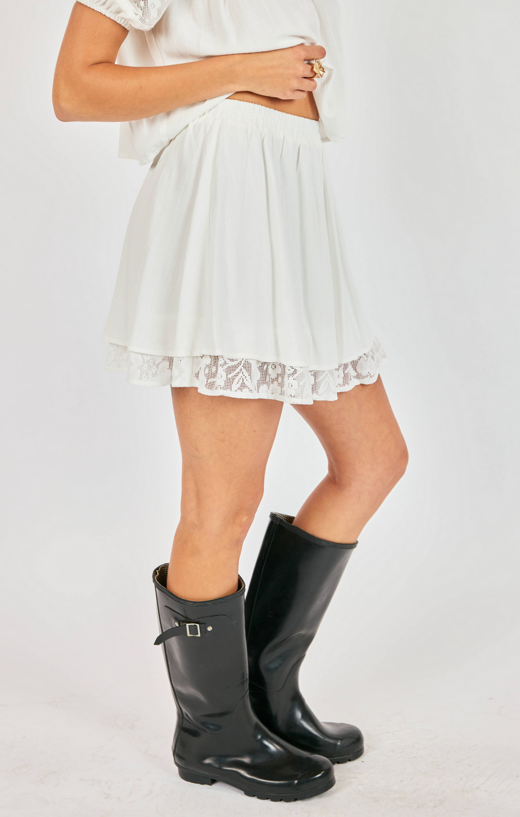 Misty Layered Mini Skirt