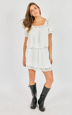Misty Layered Mini Skirt