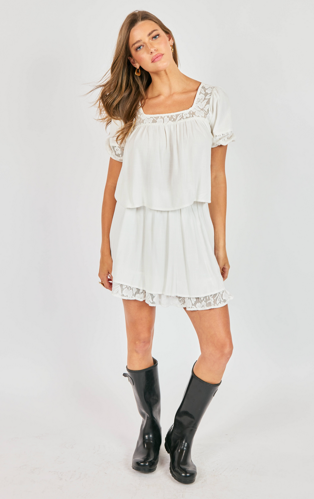 Misty Layered Mini Skirt