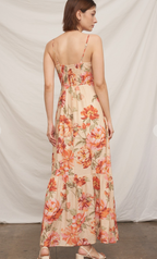 Sunset Garden Floral Maxi Dress