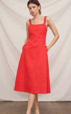 Scarlet Horizon Midi Dress