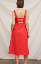 Scarlet Horizon Midi Dress
