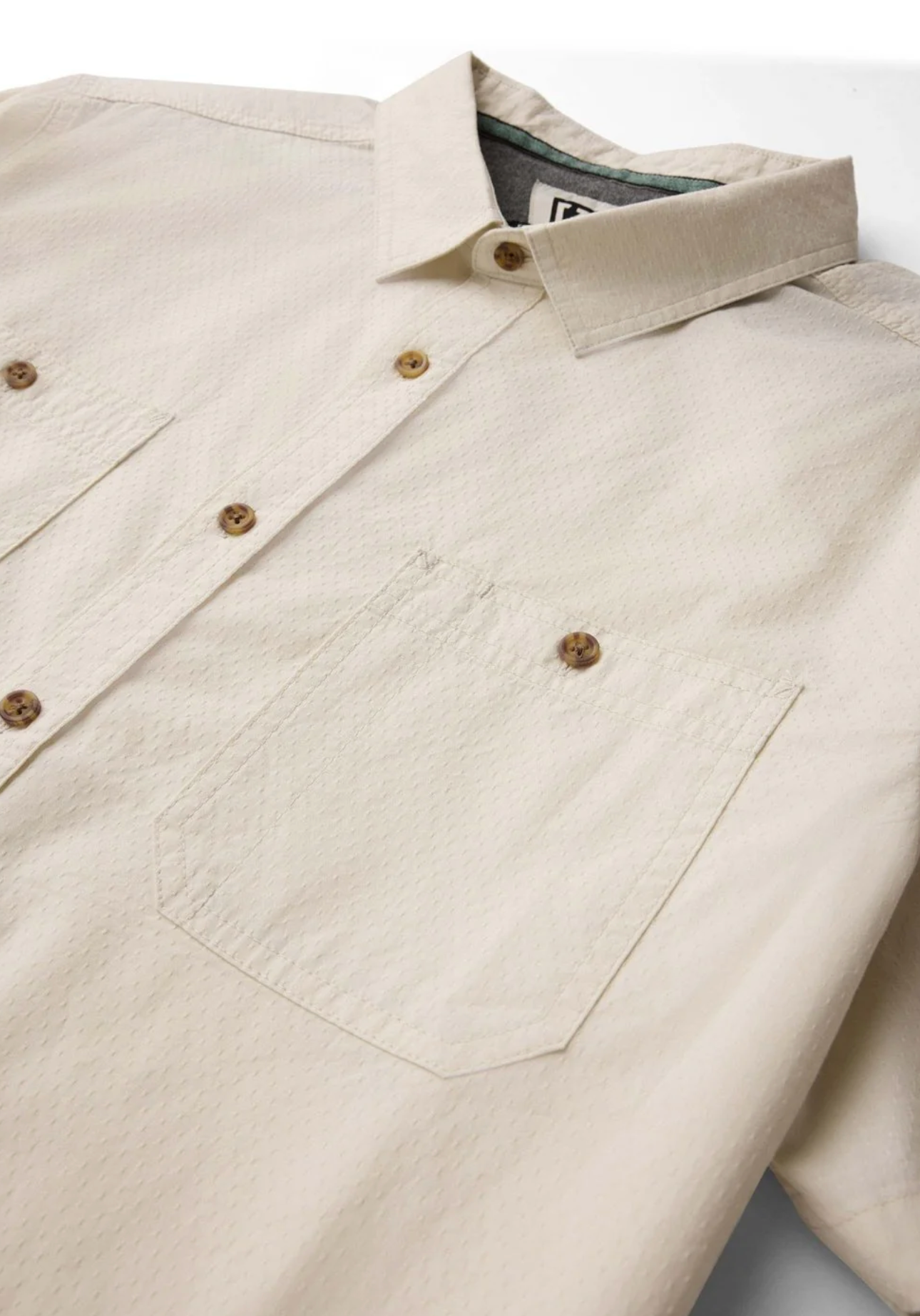 Men's Organic Cotton Shirt - Liquid Origins Bone