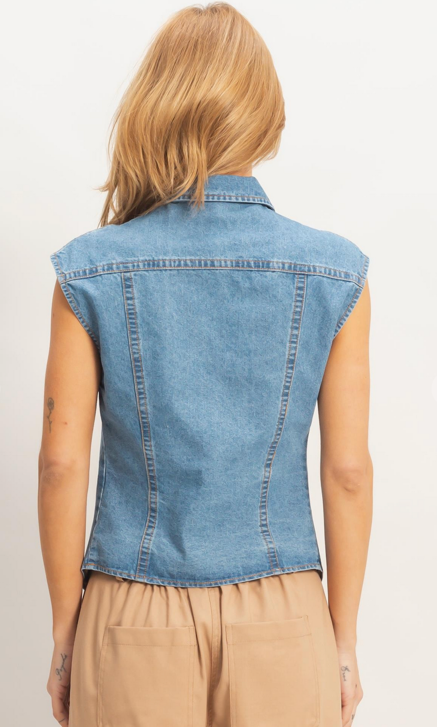 Caroline Denim Top