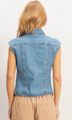 Caroline Denim Top