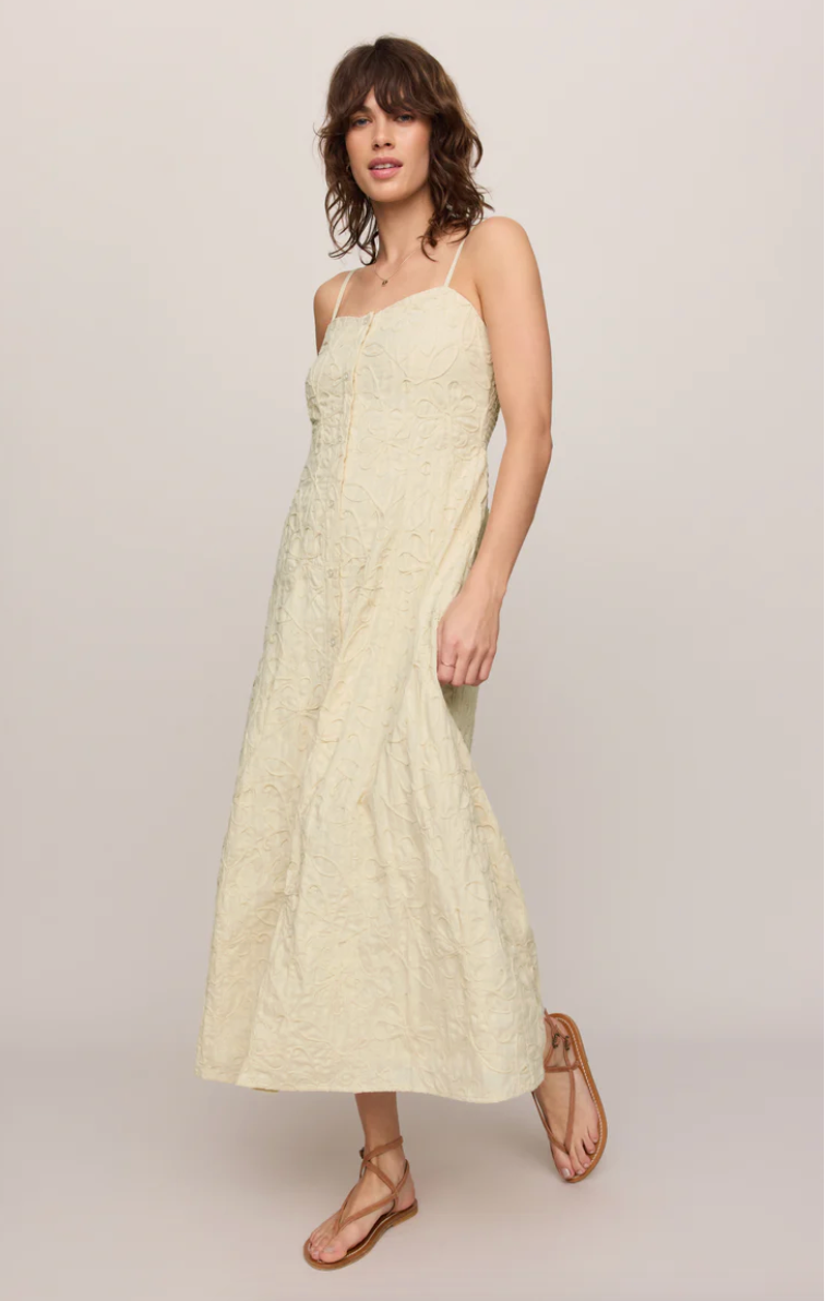 Angel Eyes Embriodered Maxi Dress