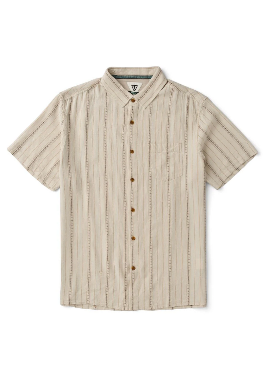 Linen Pin Short Sleeve Shirt