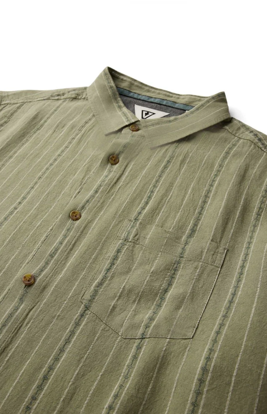 Linen Pin Short Sleeve Shirt
