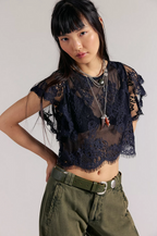 Lunar Ash Lace Top