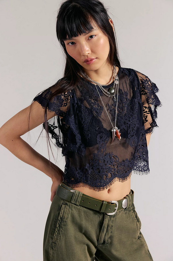 Lunar Ash Lace Top