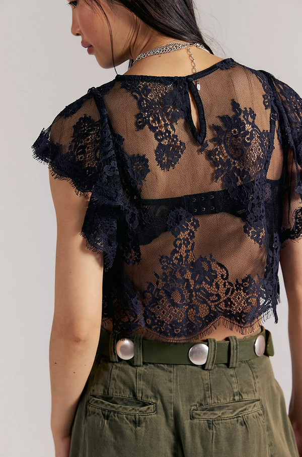 Lunar Ash Lace Top