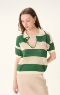 Chios Knit Polo Top