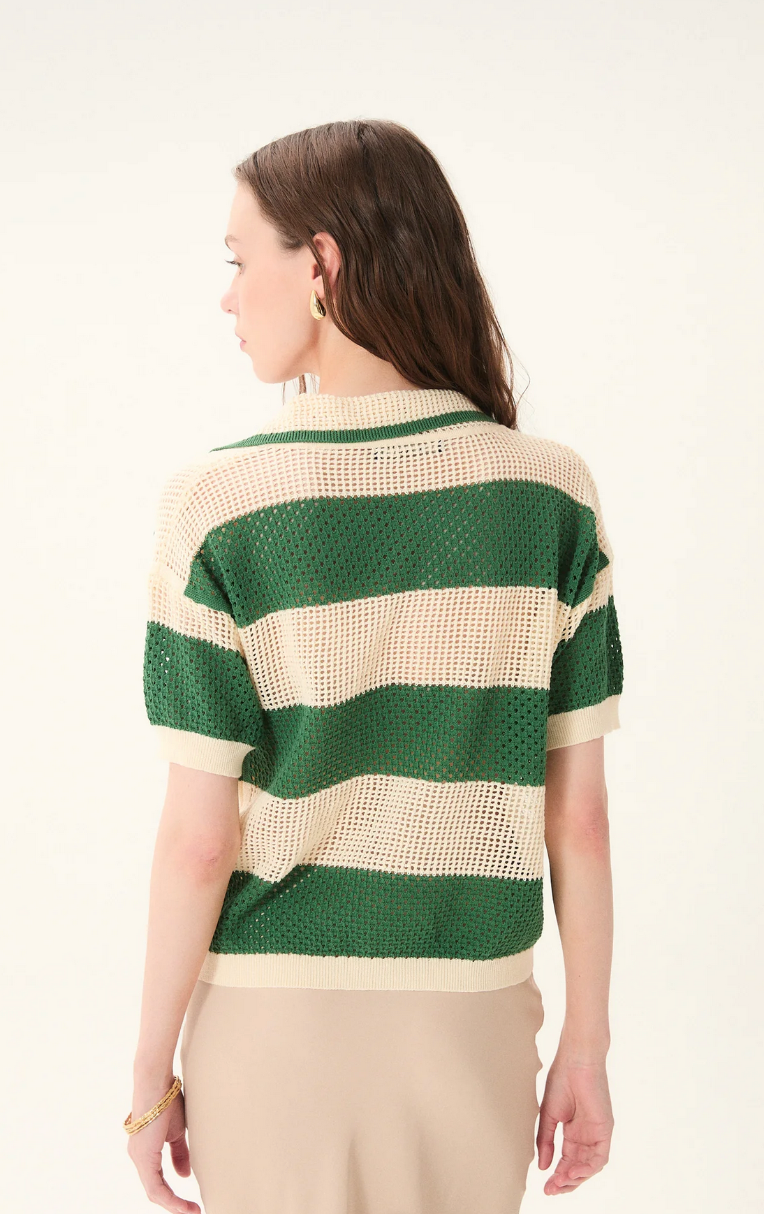 Chios Knit Polo Top