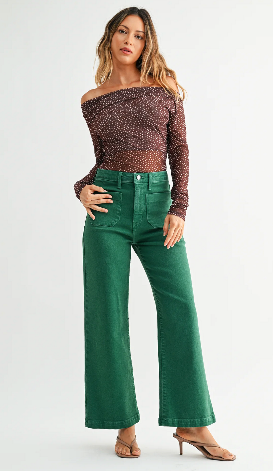 Sailor Patch Pocket Wide Leg