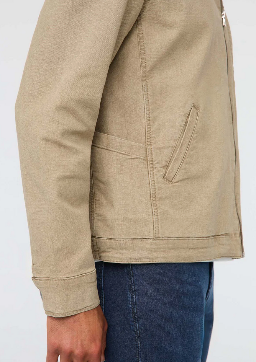 Stretch Canvas Utility Jacket
