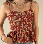 Clementine Tie Top