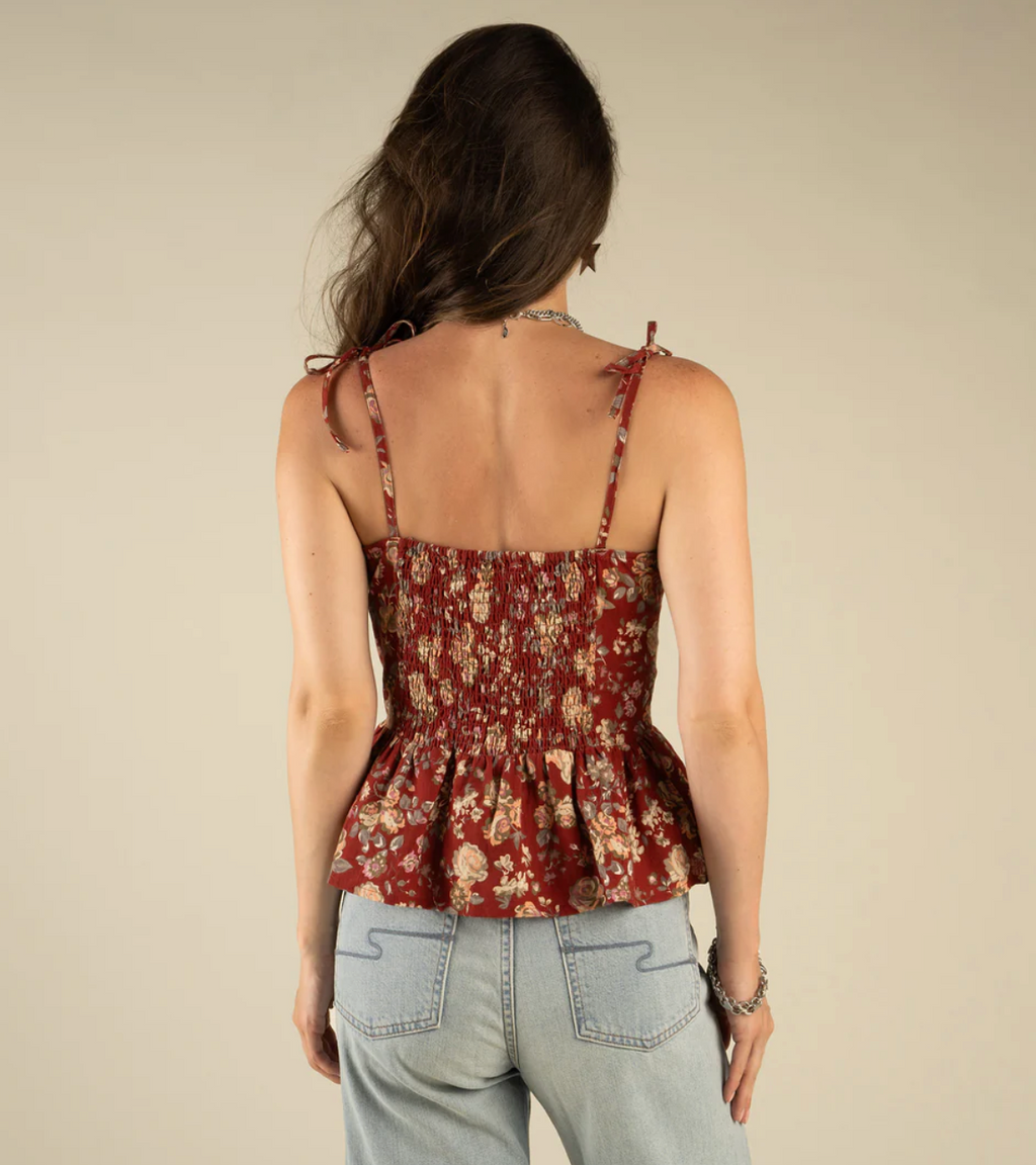 Clementine Tie Top